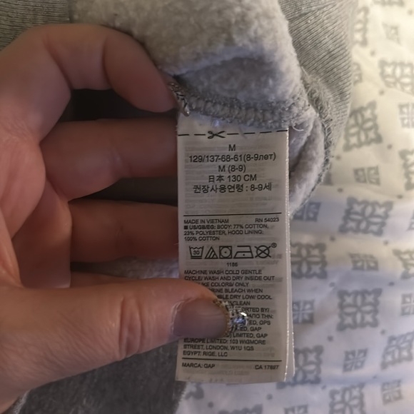 Unisex Kids Gap Logo Hoodie - Medium - Picture 3 of 4